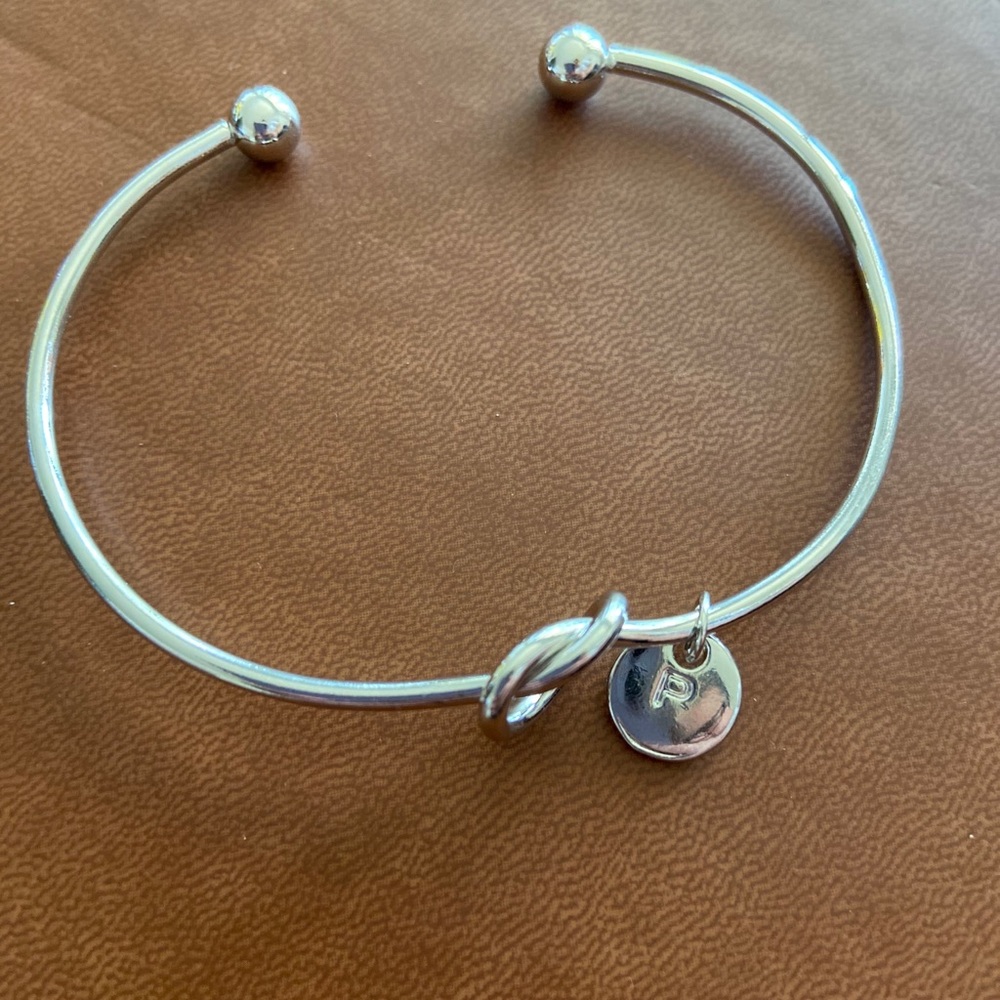 Knotted “P” bracelet